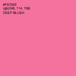 #F6729E - Deep Blush Color Image
